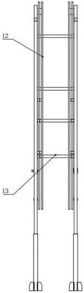 Vertical circulation type garbage collecting and automatic dumping device