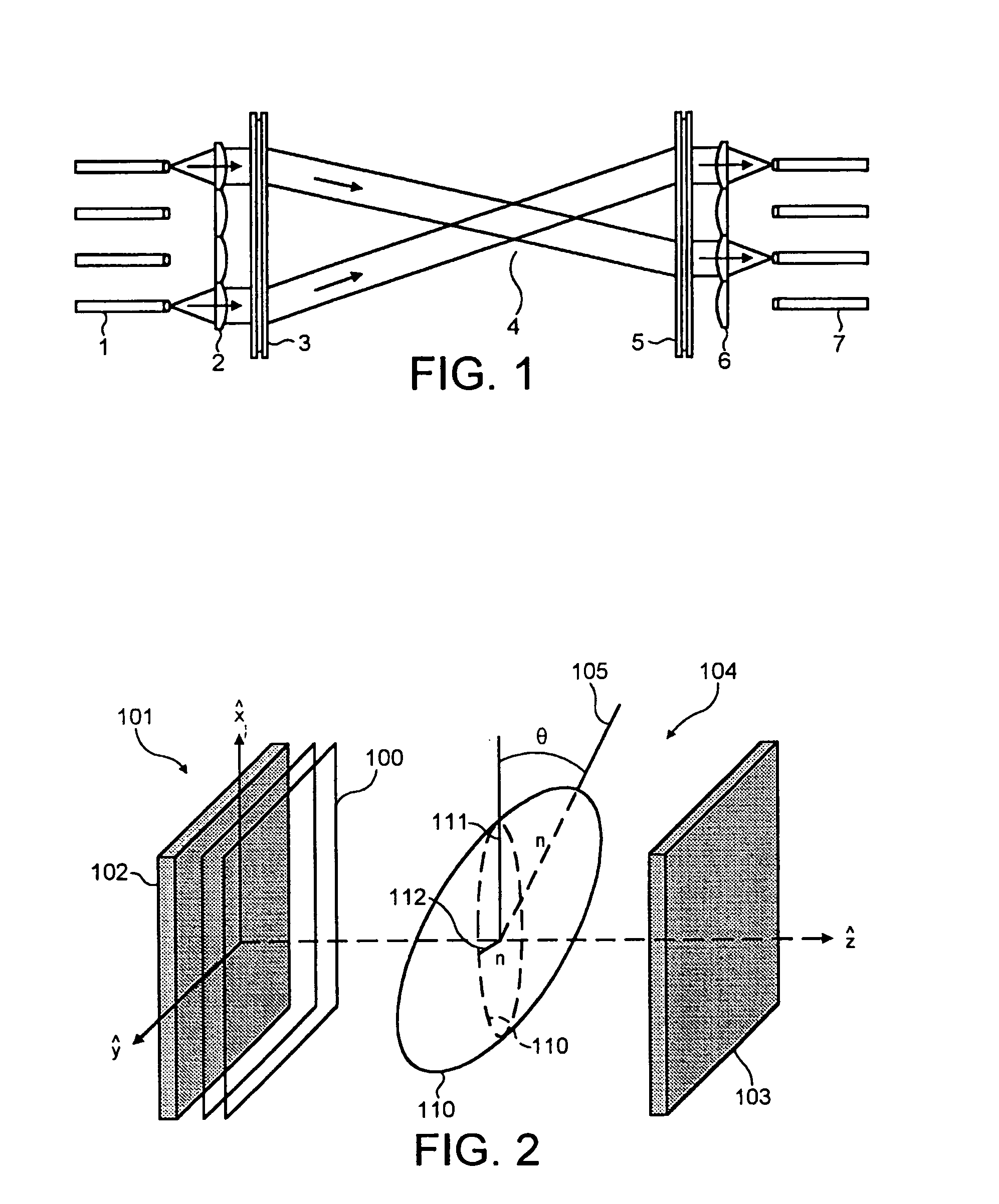 Optical switch including two integrated multiphase SLM's and a wave-plate the wave-plate providing an optical retardance of (2n+1)lambda/4