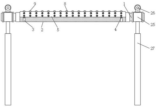 Antibacterial assistance rod for fitness training