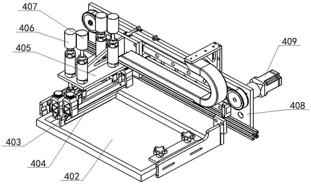 Glue scraping equipment