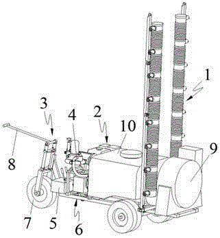 Directional air supply type electrostatic sprayer