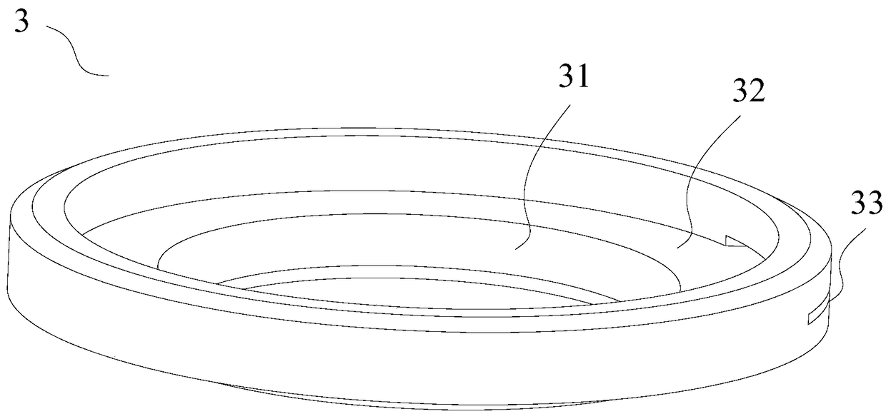 Camera with fingerprint recognition function and corresponding terminal