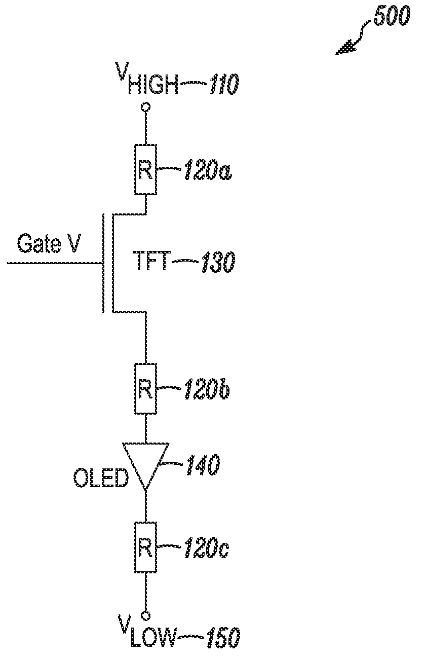 Electrical device to mask systematic luminance variation