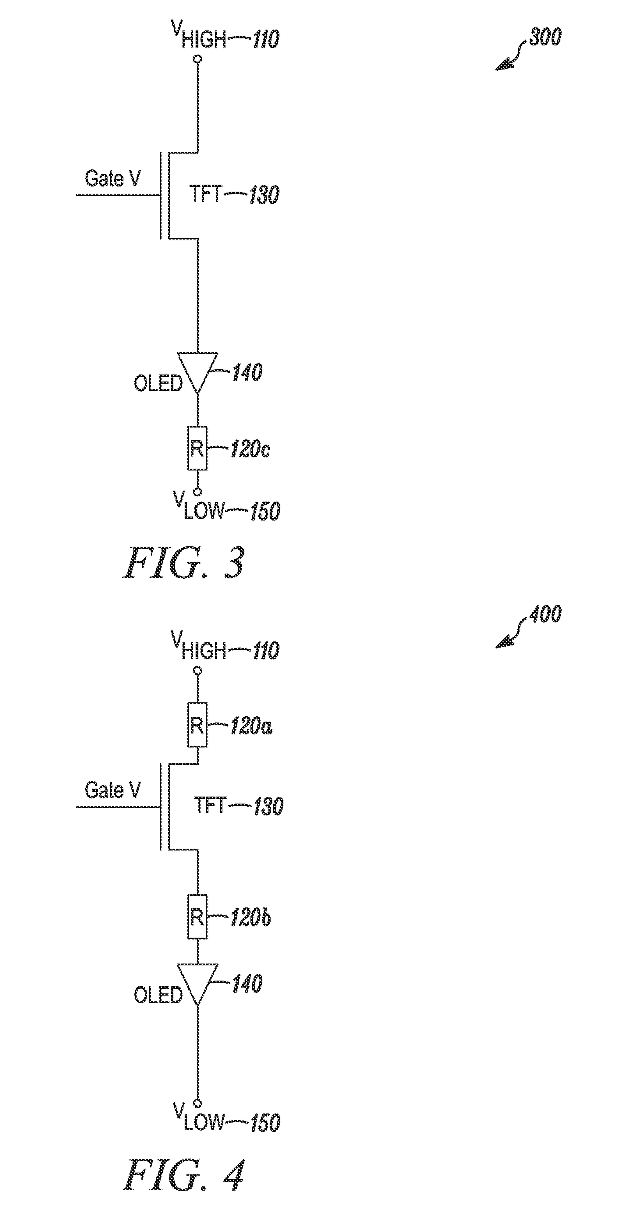 Electrical device to mask systematic luminance variation