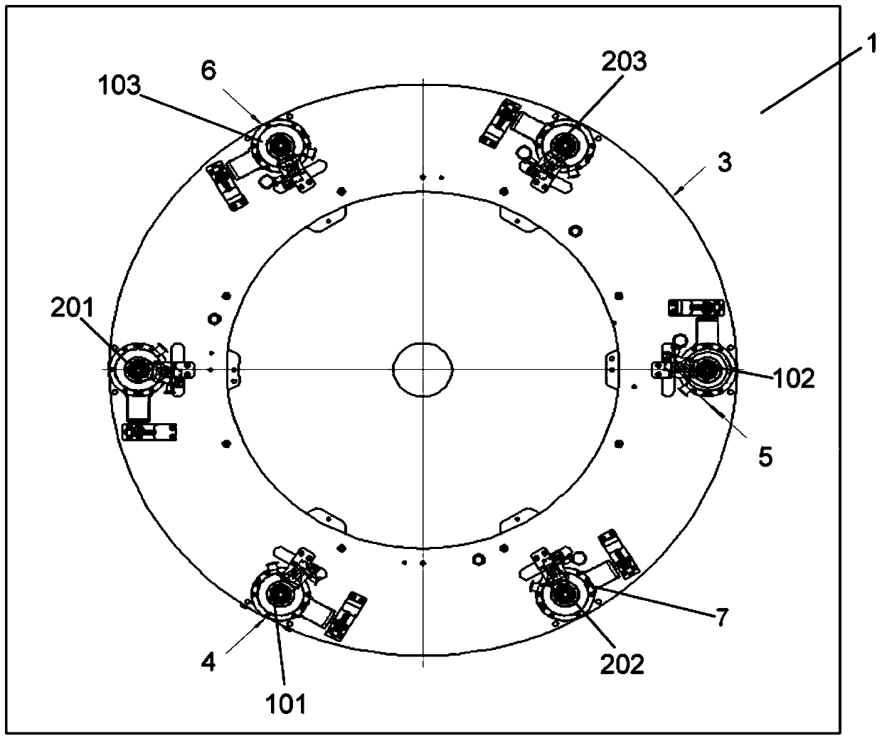 Multi-station assembly equipment for assembling vehicle components