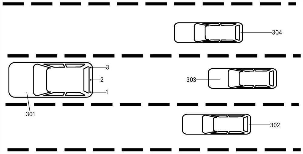 Vehicle information interaction system, method for determining position of rear vehicle and automobile