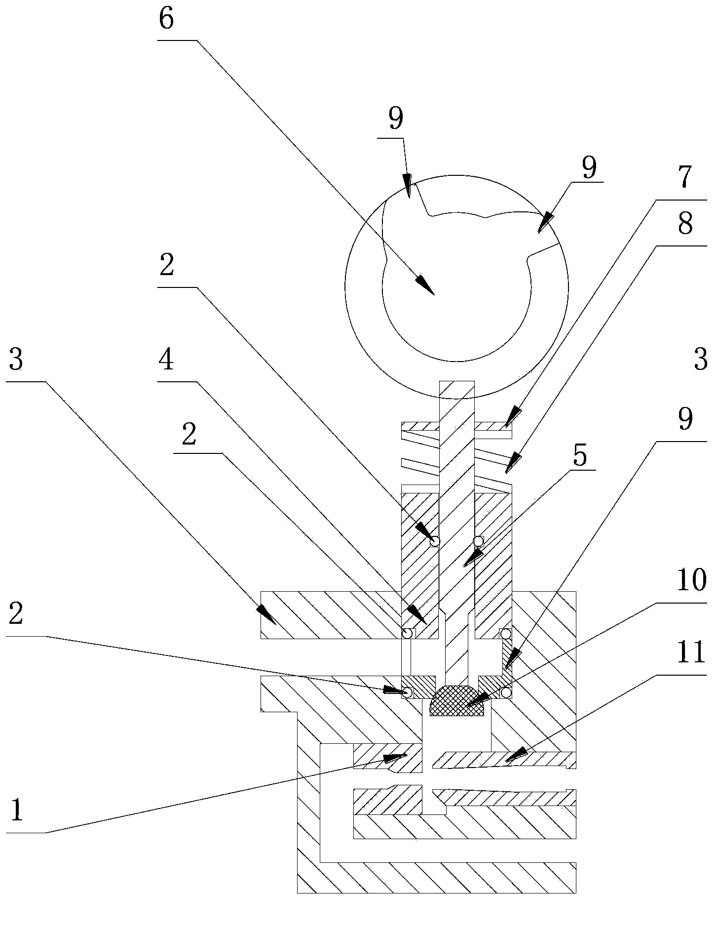 Salt valve with automatic salt suction and water injection functions