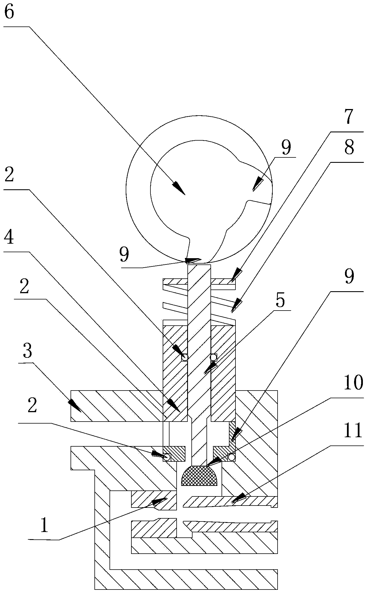 Salt valve with automatic salt suction and water injection functions