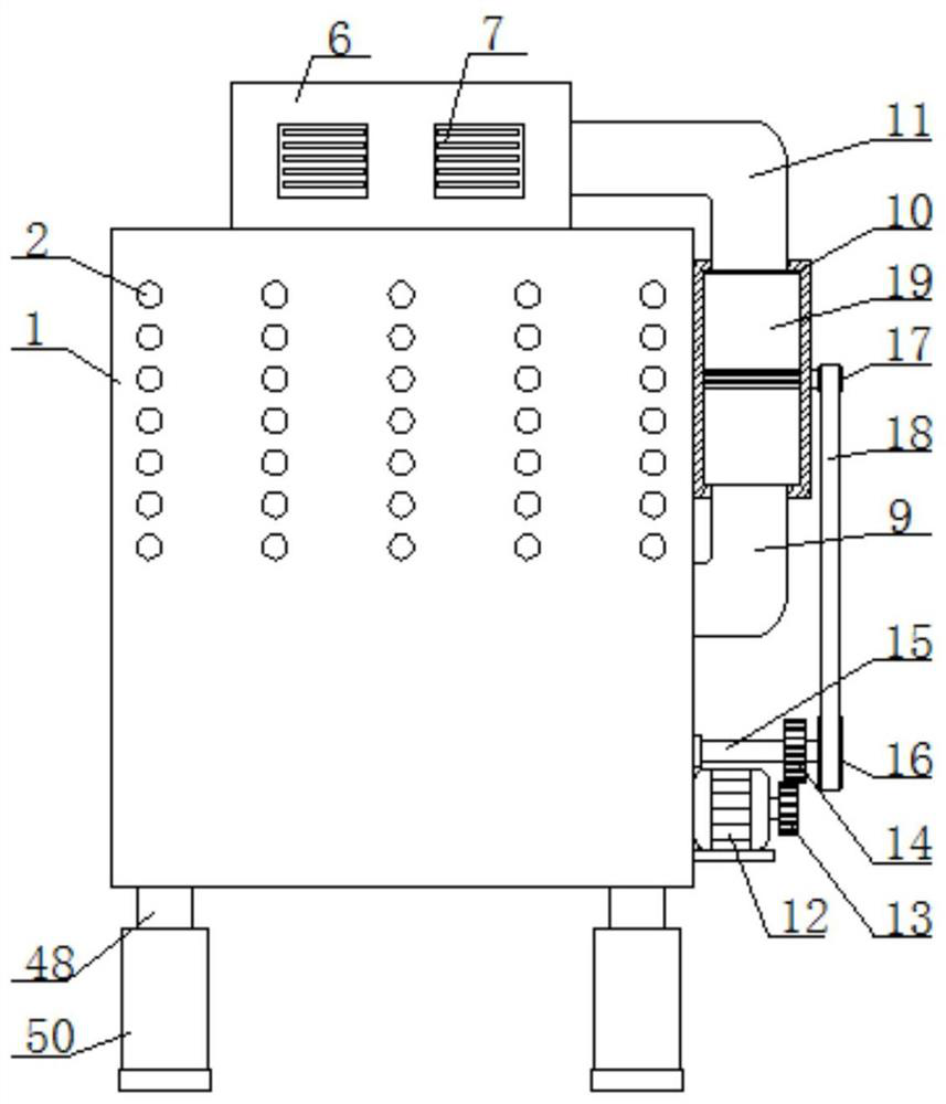 Suction cooling device for production of polyester and nylon composite filaments