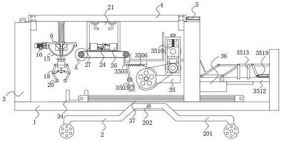 Foundation rubber pad aging automatic replacement device for rail transit fault diagnosis