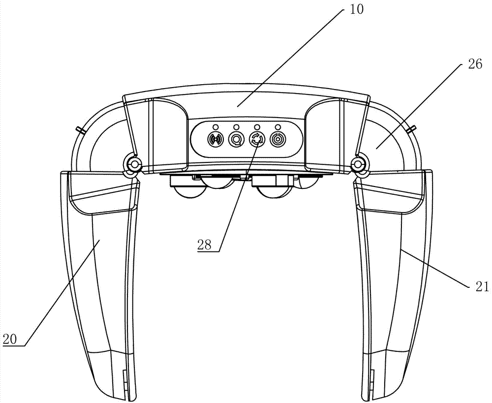 Foldable massaging waistband