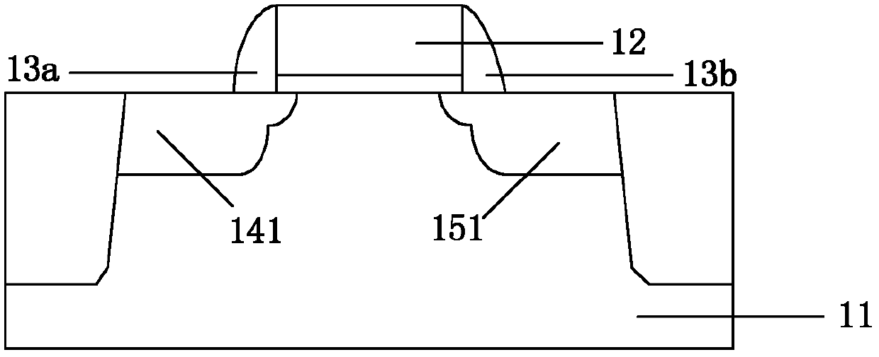 MOS element manufacturing method for reducing damage caused by hot carriers injection