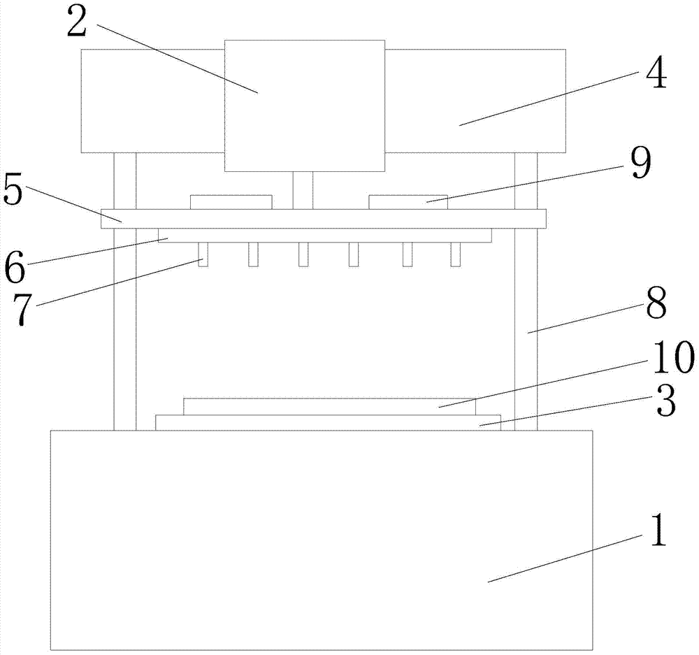 PCB performance detection jig with heat dissipation function and impurity removal function