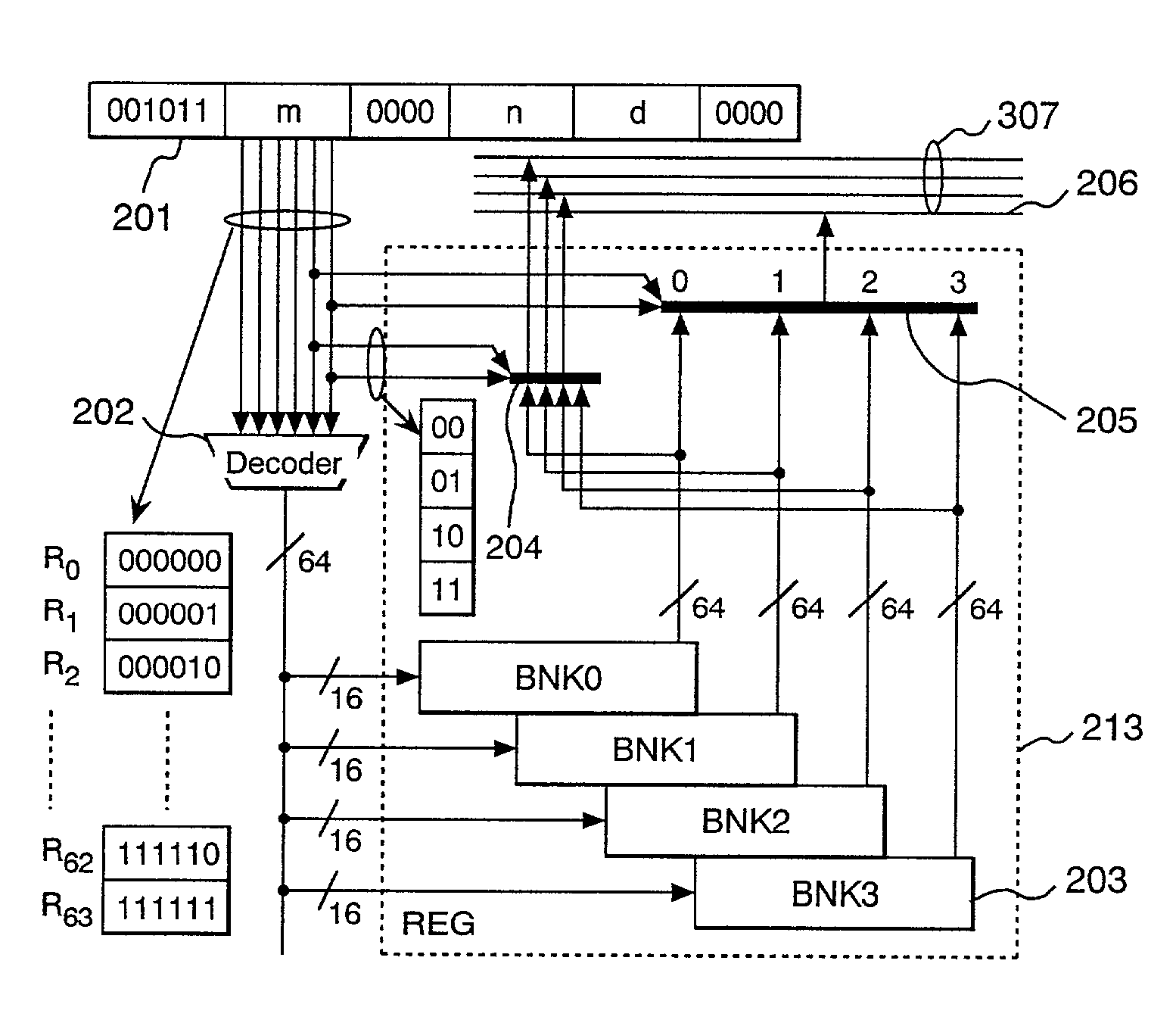 SIMD operation system capable of designating plural registers