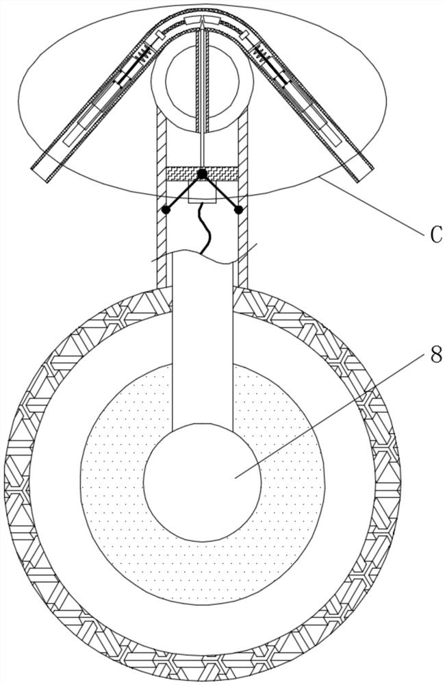 Mop capable of facilitating water outflow adjustment amount and preventing water flow splashing