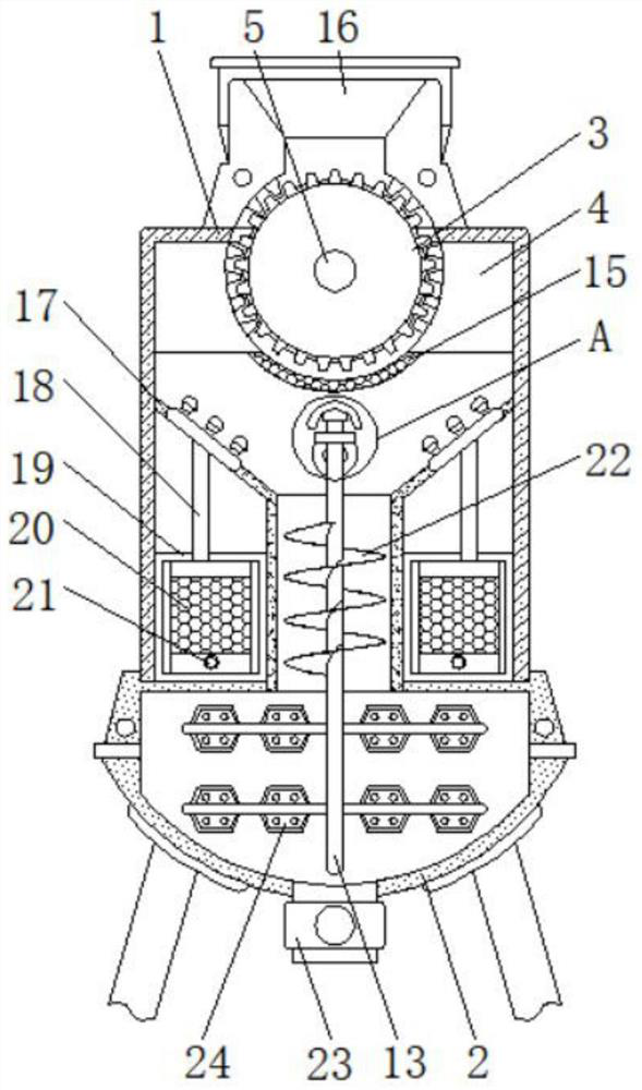 Environment-friendly waste rubber tire cracking device and method