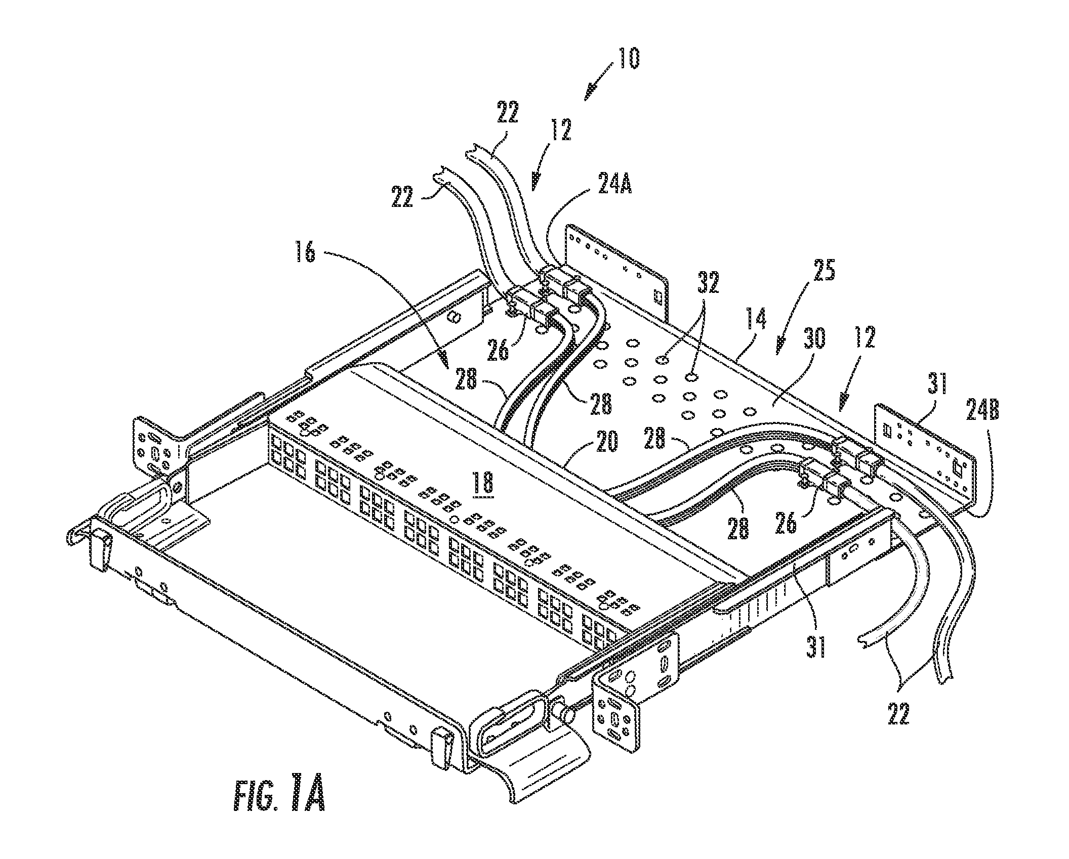 Mounting of fiber optic cable assemblies within fiber optic shelf assemblies