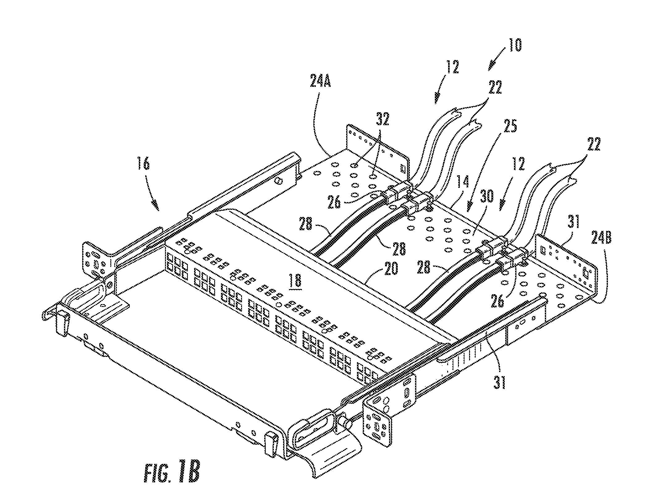 Mounting of fiber optic cable assemblies within fiber optic shelf assemblies