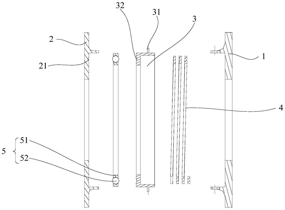 Clearance adjustment pad assembly and excavator