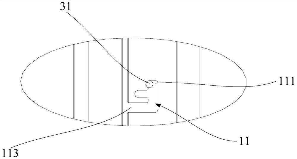 Clearance adjustment pad assembly and excavator