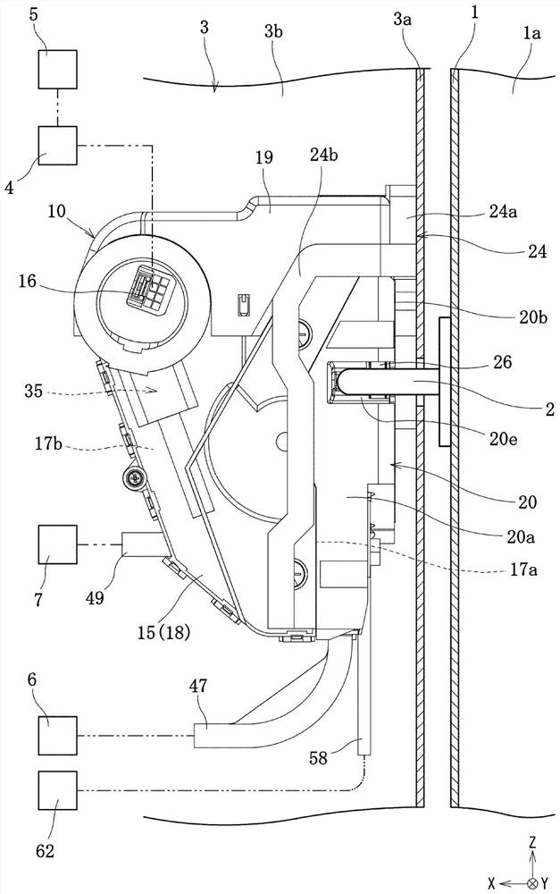 Door latch device