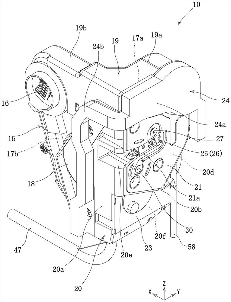 Door latch device