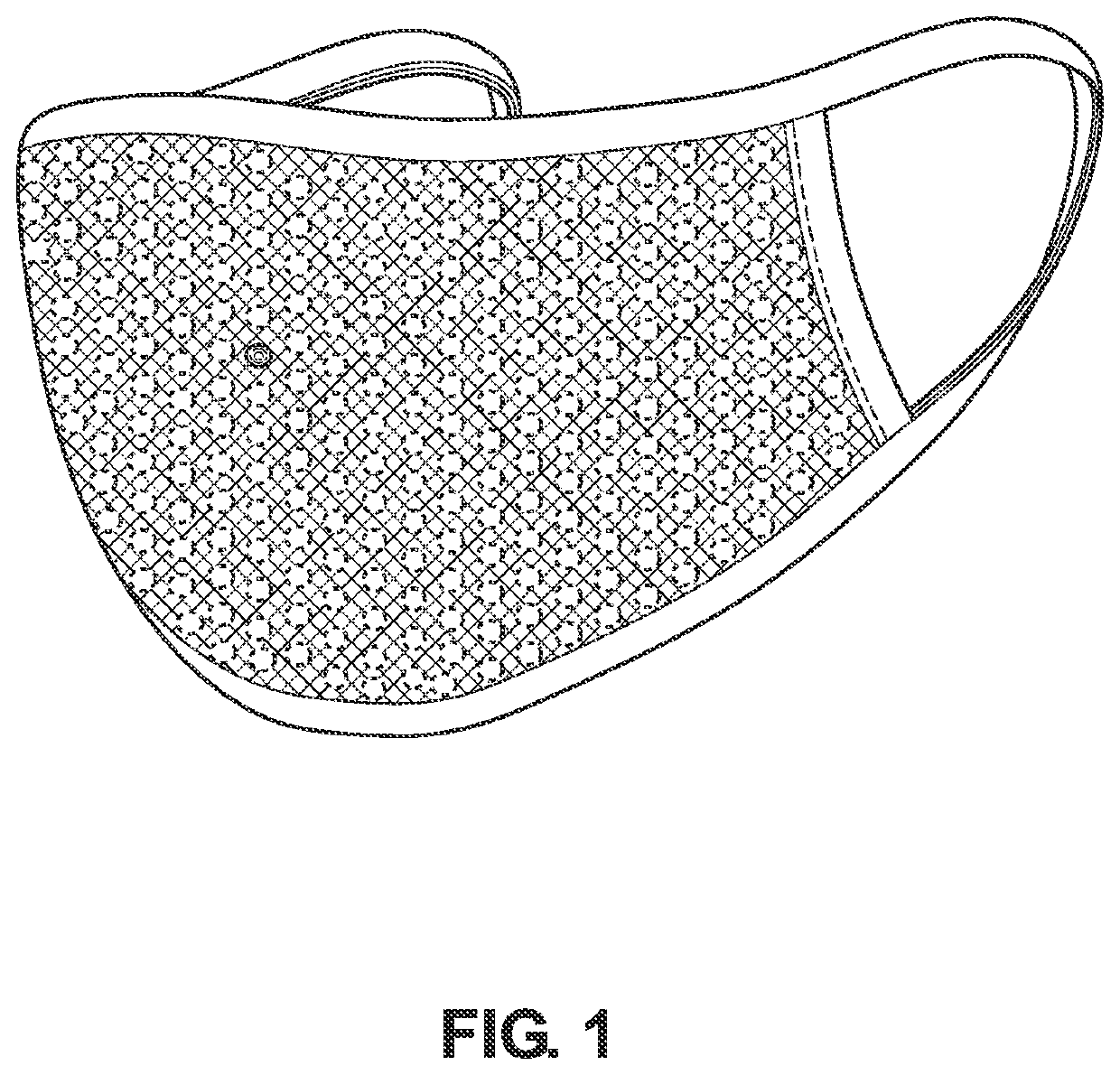 Face Mask with Applied Emitters