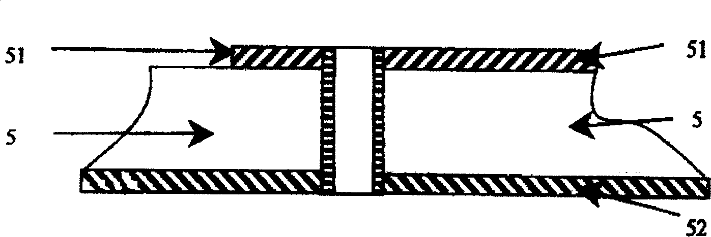 Wave-guide integrated on substrate-band-pass filter of coplanar wave-guide