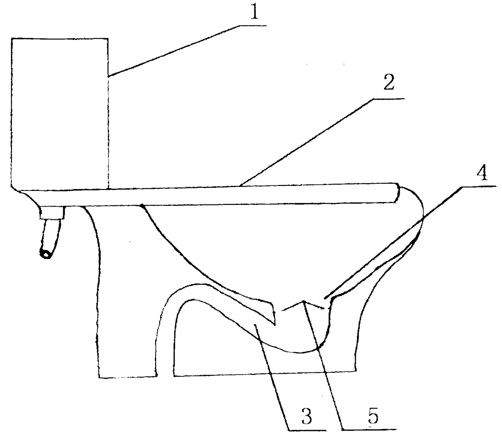 Water closet capable of preventing water splashing by virtue of buffer plate