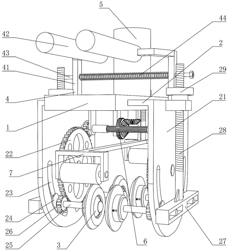 Deburring device for aluminum alloy formwork for building