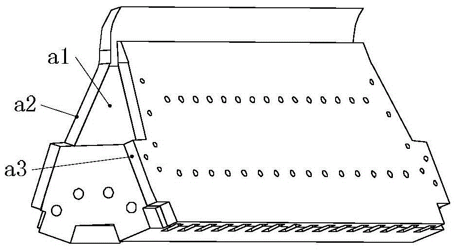 Multi-filament bundle equally-spaced filament-discharge compensation device of composite material filament paving head