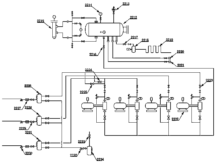 Onsite test device for testing concentration distribution of corrosion inhibitor, and method thereof