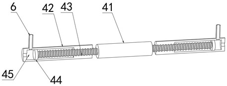 Rope net bearing device for lead crossing erection