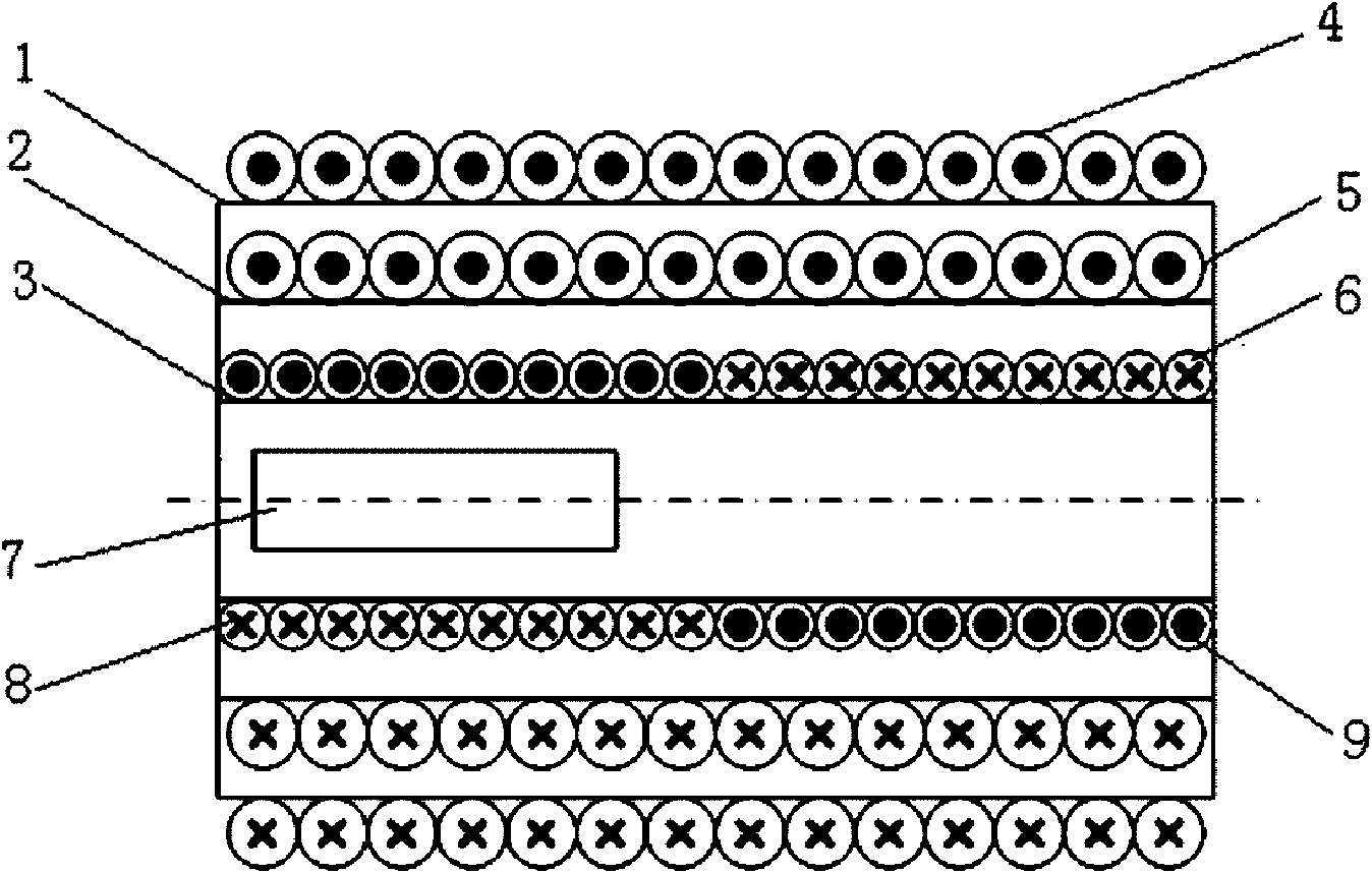 Non-contact coaxial magnetoelastic sensor