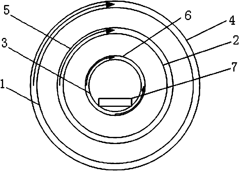 Non-contact coaxial magnetoelastic sensor