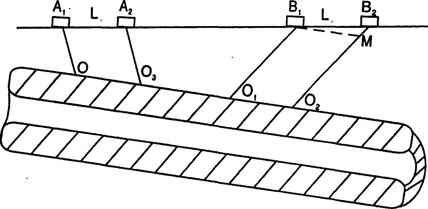 Method for measuring sound velocity in bone by two-way approach method