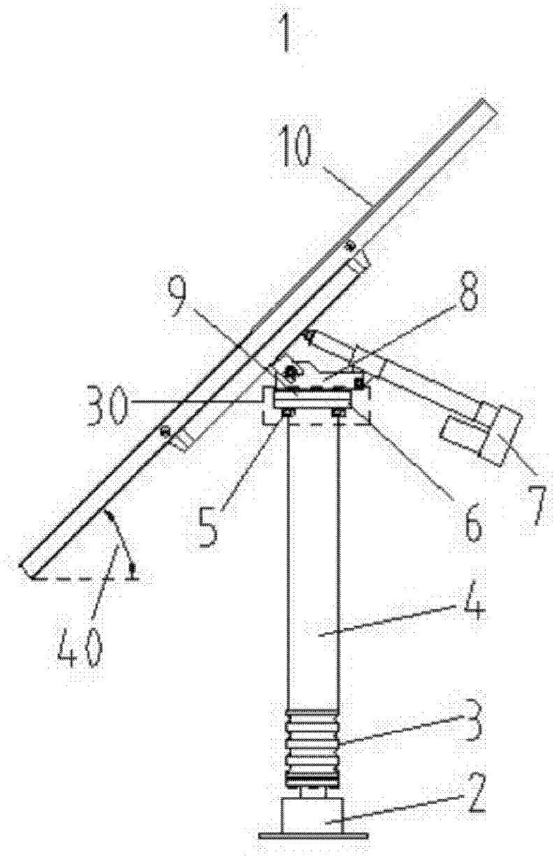 Linkage small-sized heliostat system