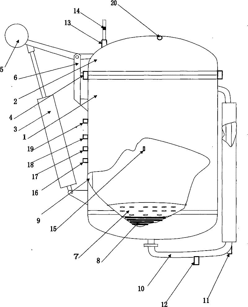 Biological degumming tank