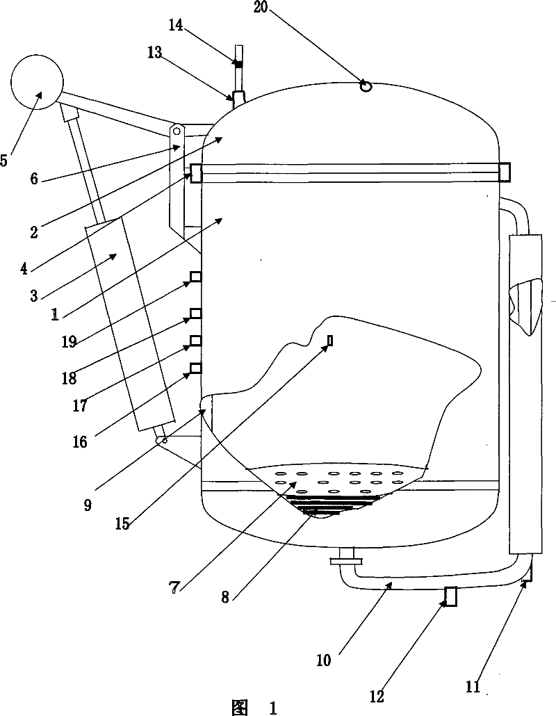 Biological degumming tank