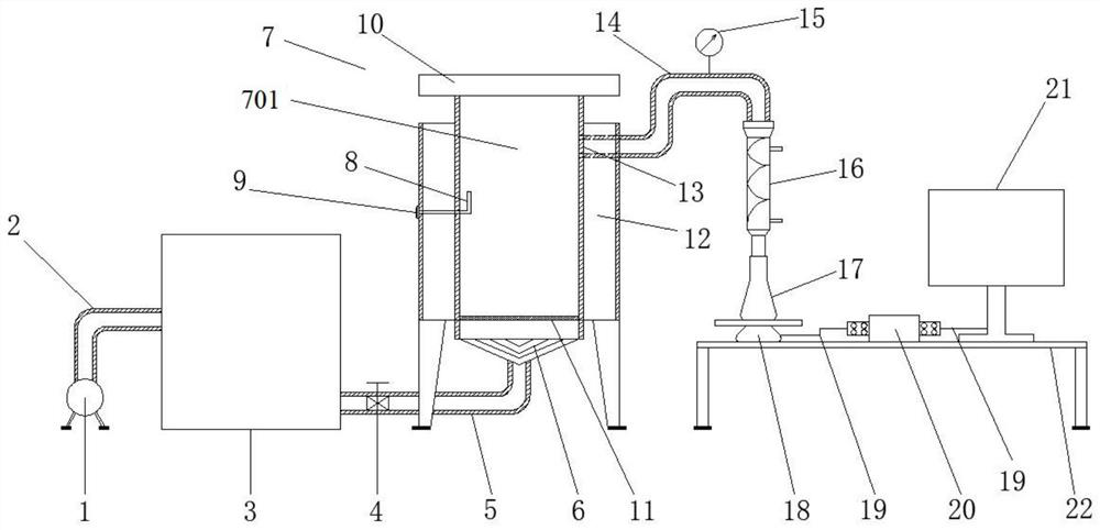 Pollutant retention performance testing system of domestic waste leachate-based hydrogel