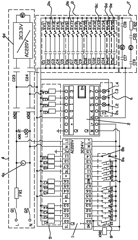 A monitoring circuit of supersonic flame spraying control system