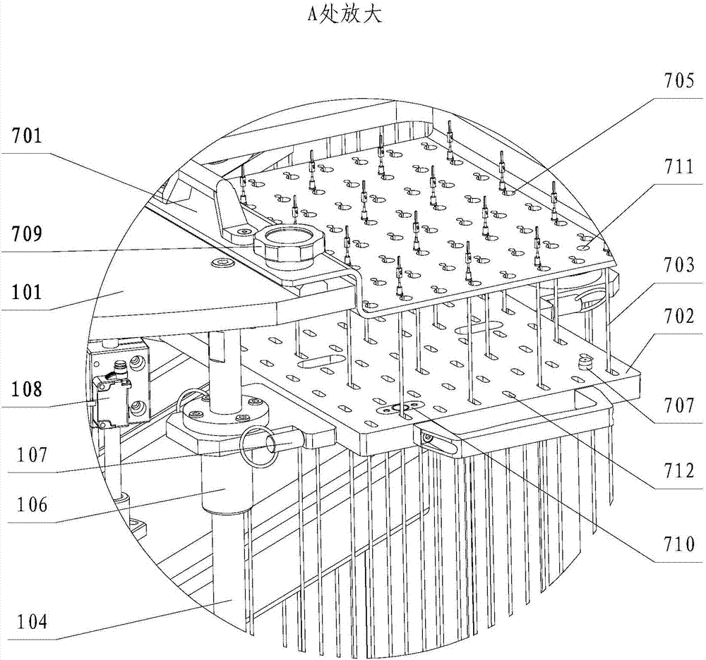 Robot-based wiring harness terminal automatic plugging device and wiring harness terminal plugging method thereof