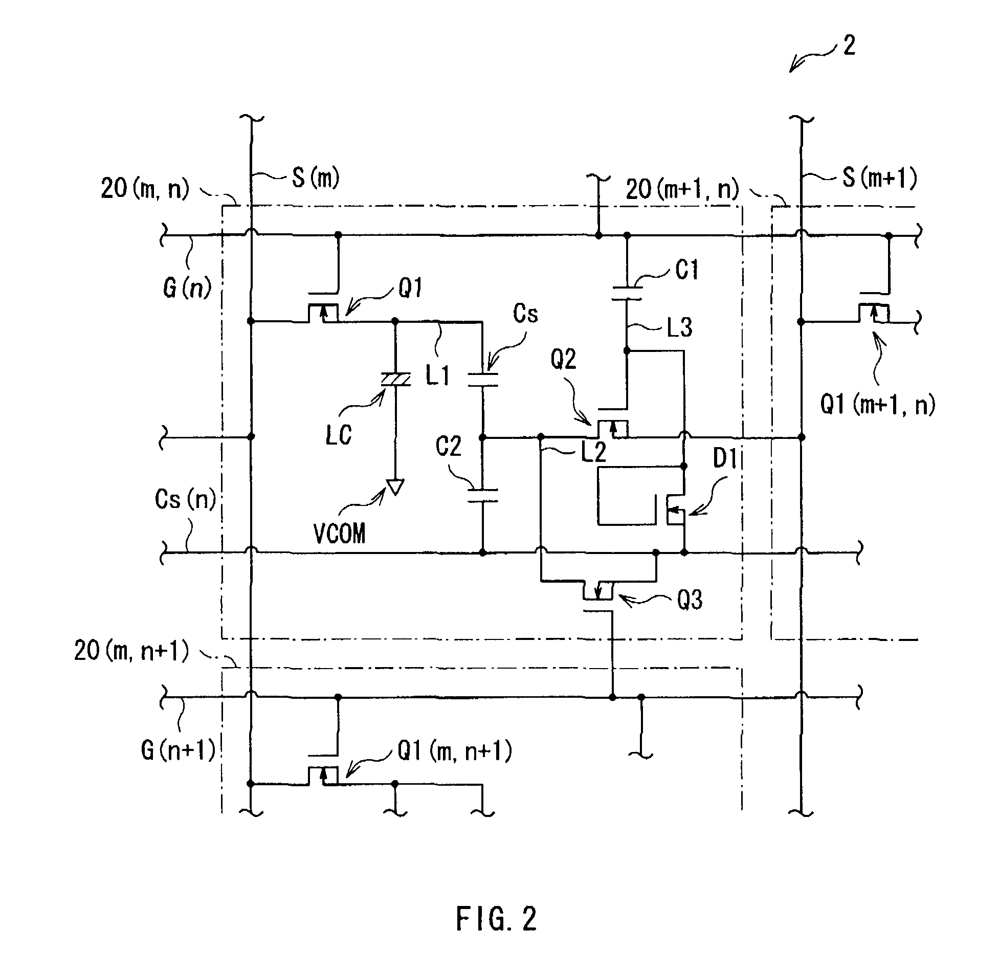 Image display device, display panel and method of driving image display device