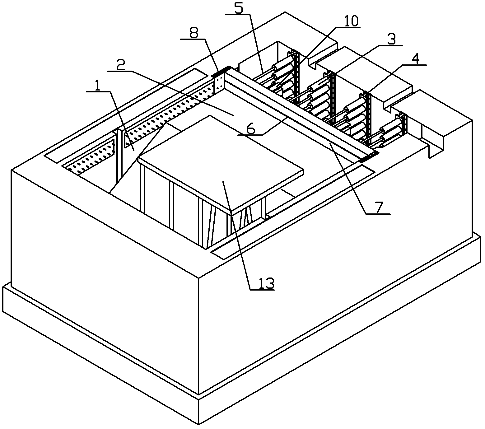 Loading system and method for simulating soil pressure in test room