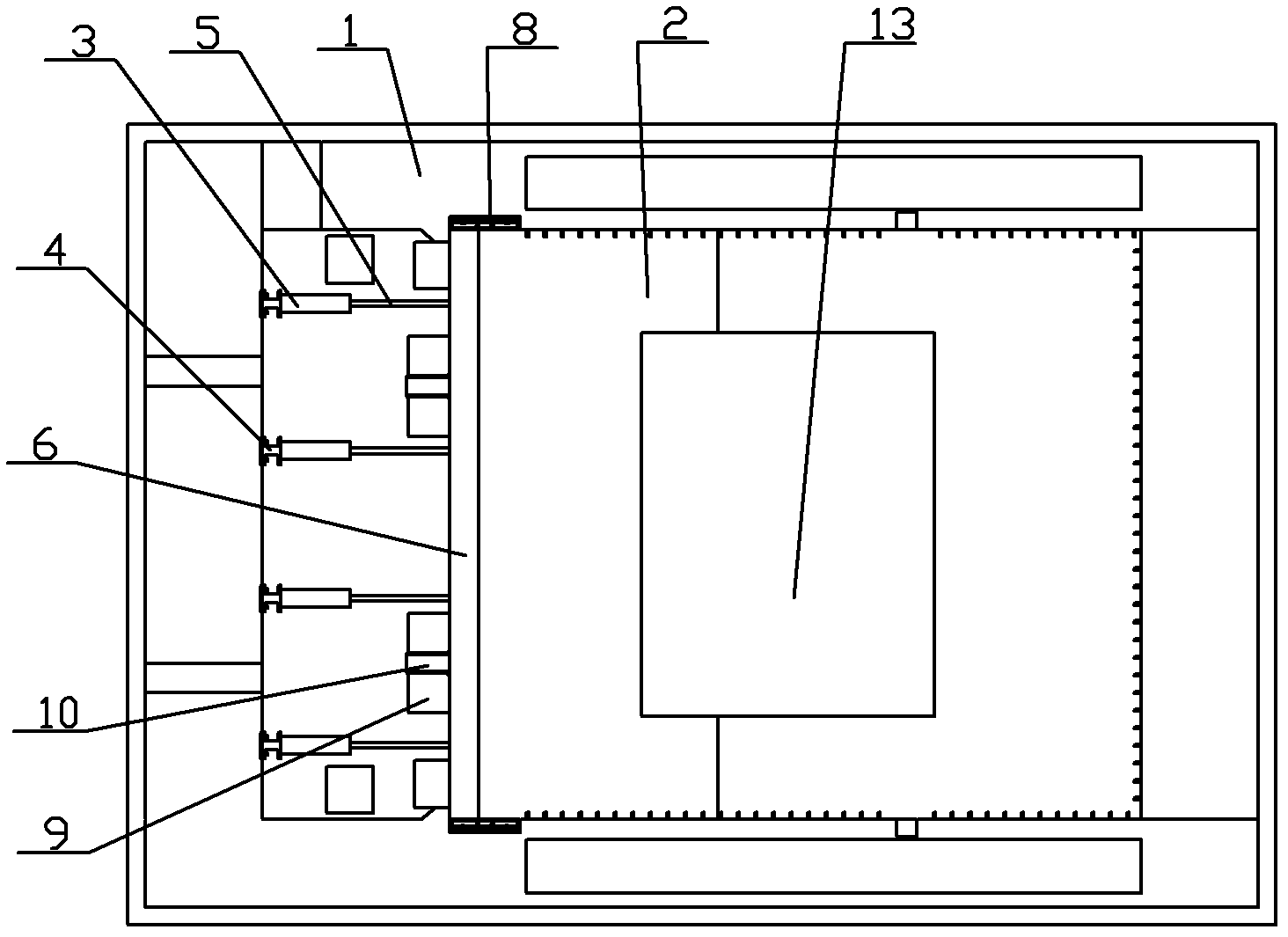 Loading system and method for simulating soil pressure in test room