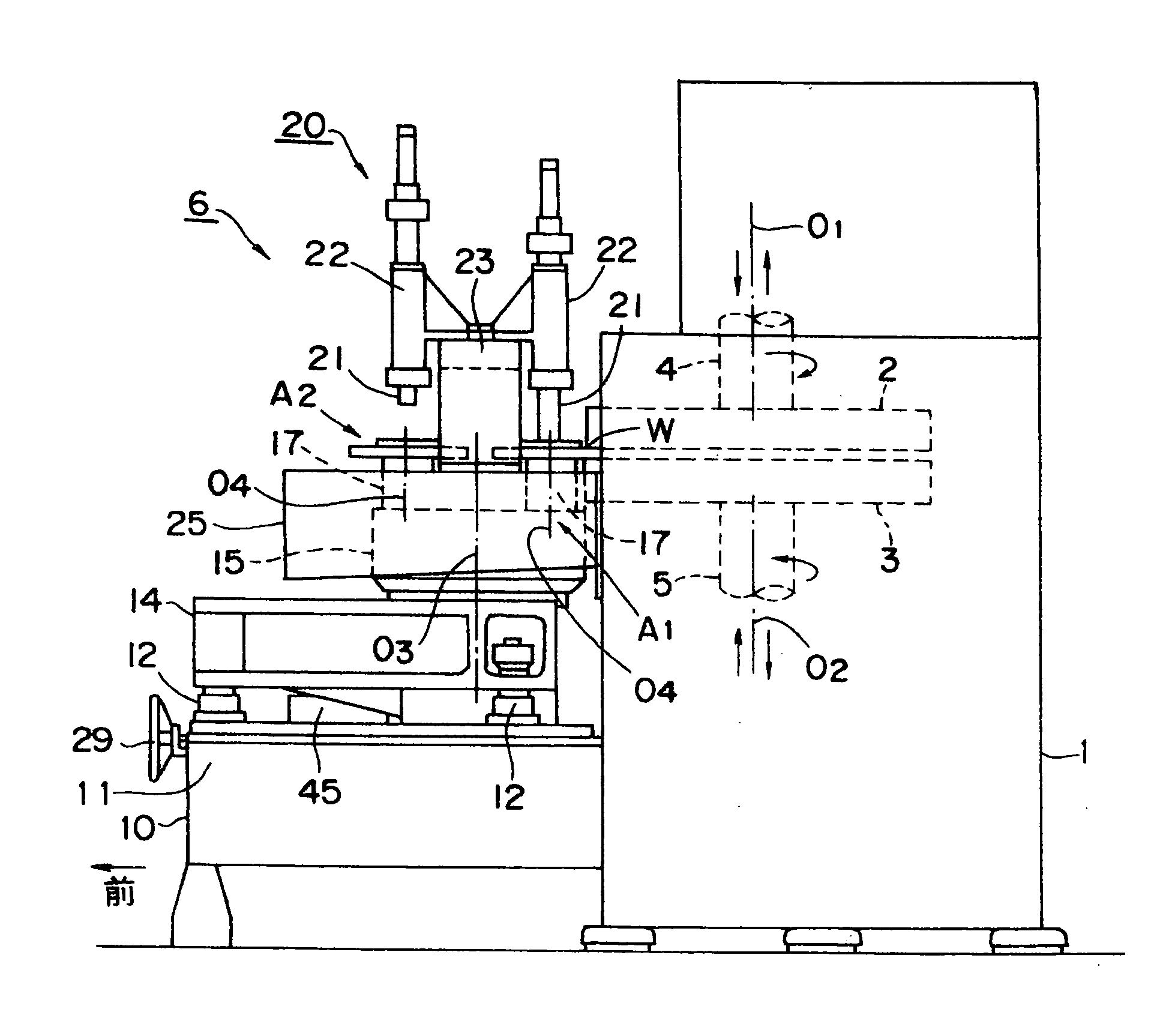 Vertical type of double disc surface grinding machine