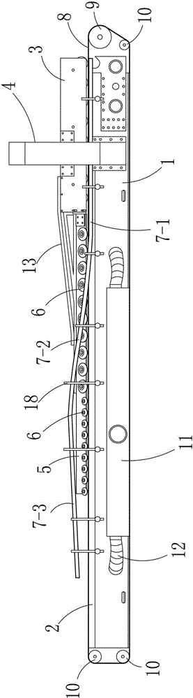 Whole-process adsorption and automatic folding mechanism for full-automatic nailing machine