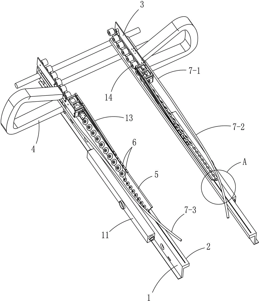 Whole-process adsorption and automatic folding mechanism for full-automatic nailing machine