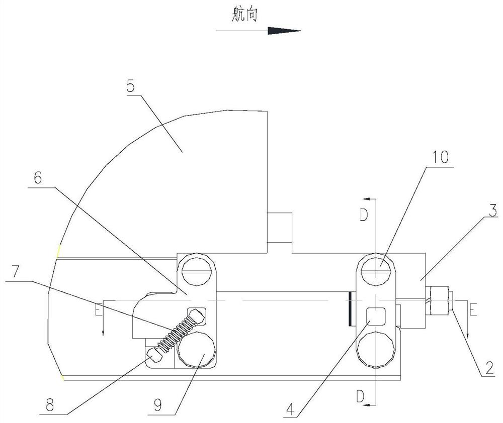 Missile fixing mechanism