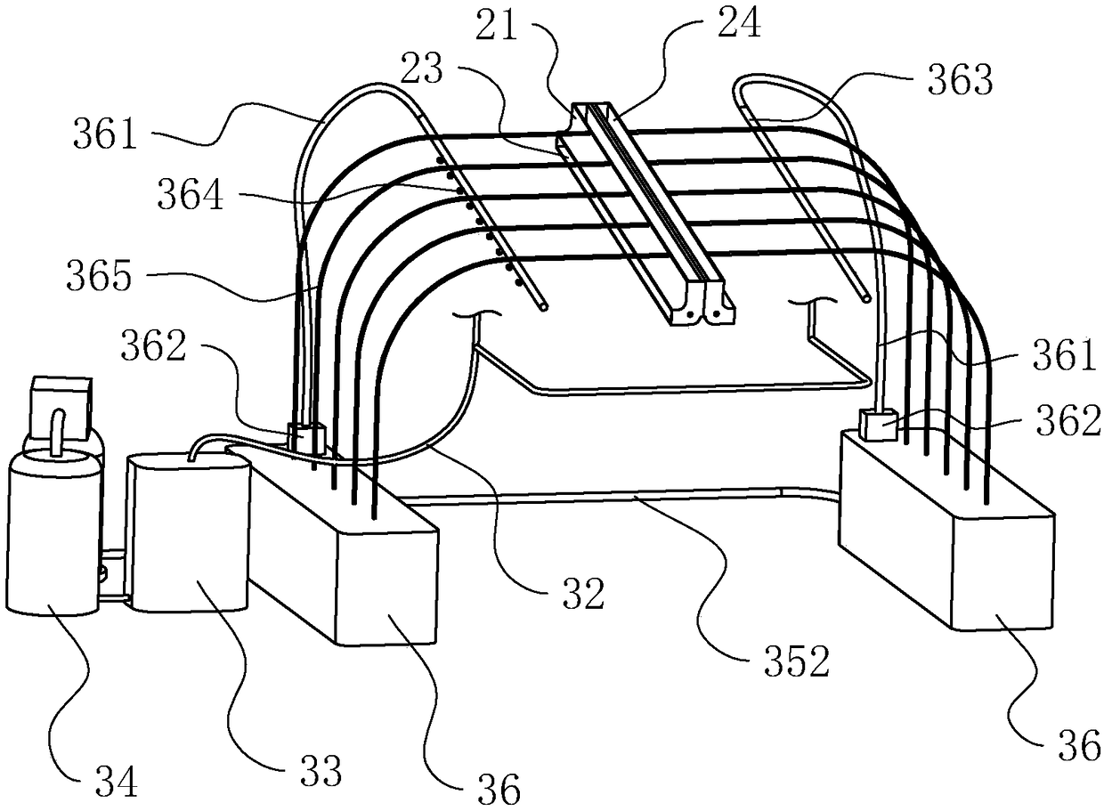 Dust removal device for vibrating screen